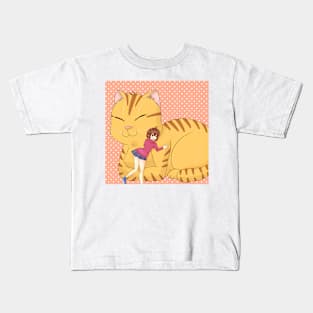 My Giant Cat - Orange Kids T-Shirt